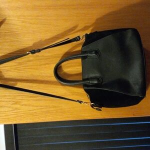 Womens sole society purse large black tote handbag 17z11